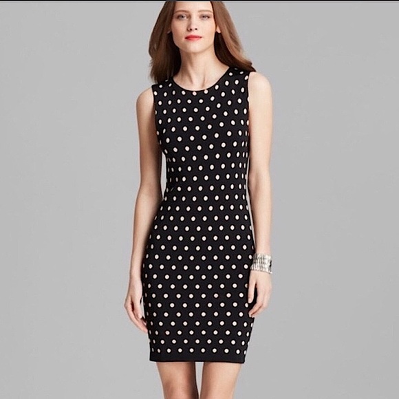Alice + Olivia Dresses & Skirts - Alice + Olivia Polka Dot Knit Sheath Dress Size Small